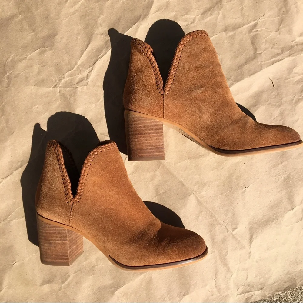 Phoebe Frye Ankle Boots Braided Booties size 7 - Picture 4 of 11